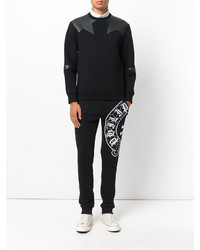 Pantalon de jogging imprimé noir Philipp Plein