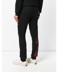 Pantalon de jogging imprimé noir Philipp Plein