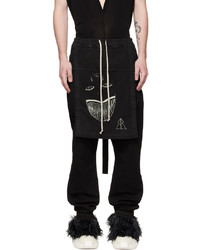 Pantalon de jogging imprimé noir Rick Owens DRKSHDW