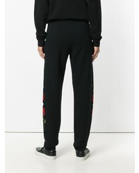 Pantalon de jogging imprimé noir Marcelo Burlon County of Milan