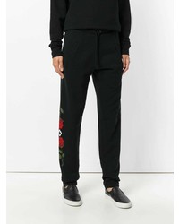 Pantalon de jogging imprimé noir Marcelo Burlon County of Milan