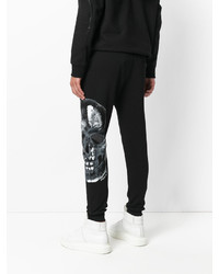 Pantalon de jogging imprimé noir Philipp Plein