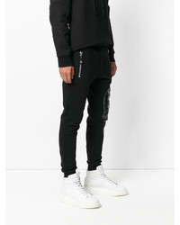 Pantalon de jogging imprimé noir Philipp Plein