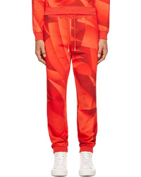 Pantalon de jogging imprimé rouge