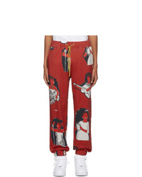 Pantalon de jogging imprimé rouge Pyer Moss