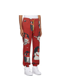 Pantalon de jogging imprimé rouge Pyer Moss