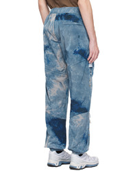 Pantalon de jogging imprimé tie-dye bleu clair A. A. Spectrum