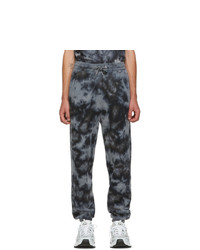 Pantalon de jogging imprimé tie-dye gris foncé