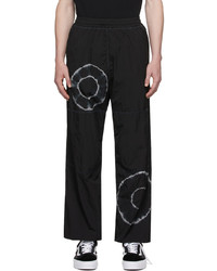 Pantalon de jogging imprimé tie-dye noir Aries