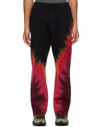 Pantalon de jogging imprimé tie-dye noir DSQUARED2