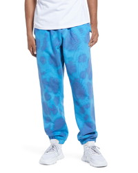 Pantalon de jogging imprimé tie-dye turquoise