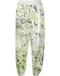 Pantalon de jogging imprimé tie-dye vert menthe Aries