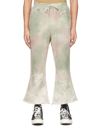 Pantalon de jogging imprimé tie-dye vert menthe Doublet