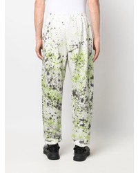 Pantalon de jogging imprimé tie-dye vert menthe Aries