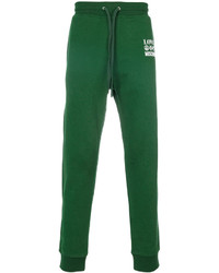 Pantalon de jogging imprimé vert