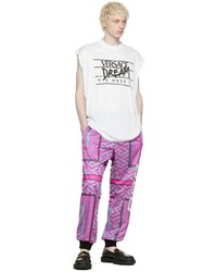 Pantalon de jogging imprimé violet clair Versace