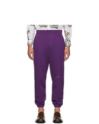 Pantalon de jogging imprimé violet