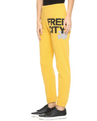 Pantalon de jogging jaune Freecity