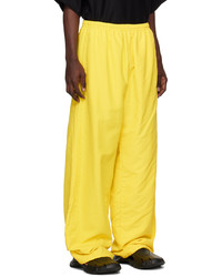 Pantalon de jogging jaune Balenciaga