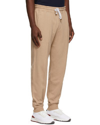 Pantalon de jogging marron clair Brunello Cucinelli