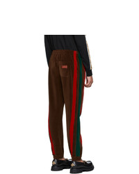 Pantalon de jogging marron foncé Gucci