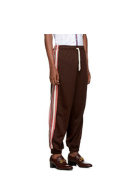 Pantalon de jogging marron foncé Gucci