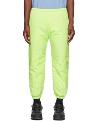 Pantalon de jogging matelassé chartreuse