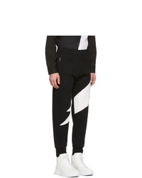 Pantalon de jogging noir et blanc Neil Barrett