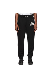 Pantalon de jogging noir et blanc Moncler Genius