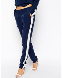 Pantalon de jogging noir et blanc Vila