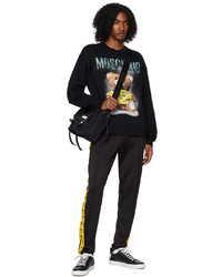 Pantalon de jogging noir Moschino