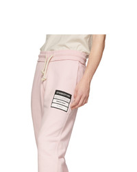 Pantalon de jogging rose Maison Margiela