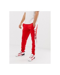 Pantalon de jogging rouge et blanc Le Breve