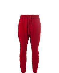 Pantalon de jogging rouge Haider Ackermann