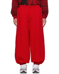 Pantalon de jogging rouge LU'U DAN