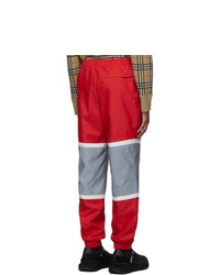 Pantalon de jogging rouge Burberry