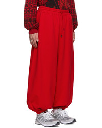 Pantalon de jogging rouge LU'U DAN