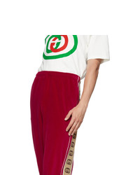 Pantalon de jogging rouge Gucci