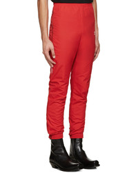 Pantalon de jogging rouge Vetements