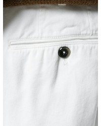 Pantalon en cachemire blanc Pt01