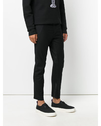 Pantalon en cachemire noir Lanvin