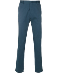 Pantalon en coton bleu canard Paul Smith