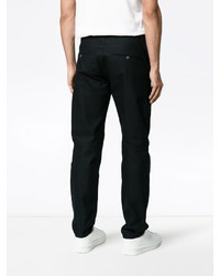 Pantalon en coton bleu marine Lanvin