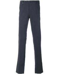 Pantalon en coton bleu marine Corneliani