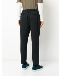 Pantalon en coton bleu marine EN ROUTE