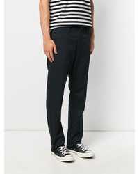 Pantalon en coton bleu marine Diesel