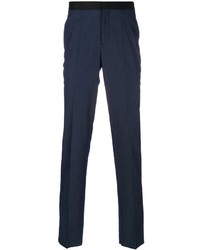 Pantalon en coton bleu marine Neil Barrett