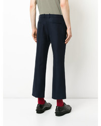 Pantalon en coton bleu marine No.21