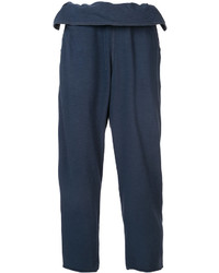 Pantalon en coton bleu marine OSKLEN