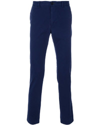 Pantalon en coton bleu marine Paul Smith
